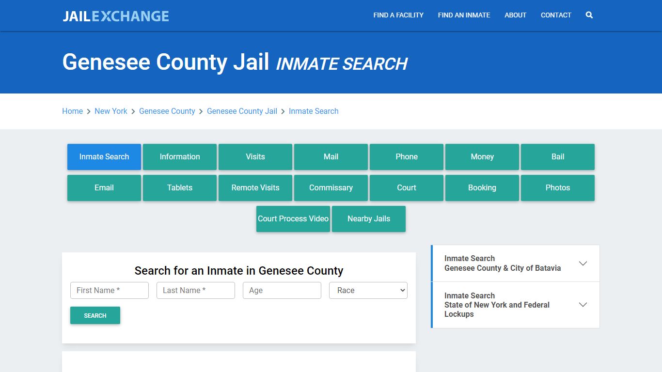 Genesee County Jail, NY Inmate Search: Roster & Mugshots