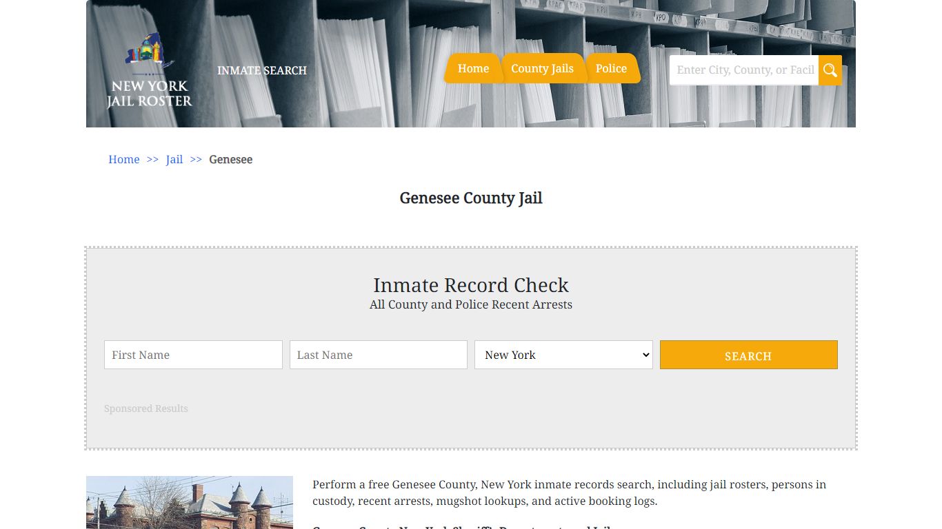 Genesee County Jail - Jail Roster Search